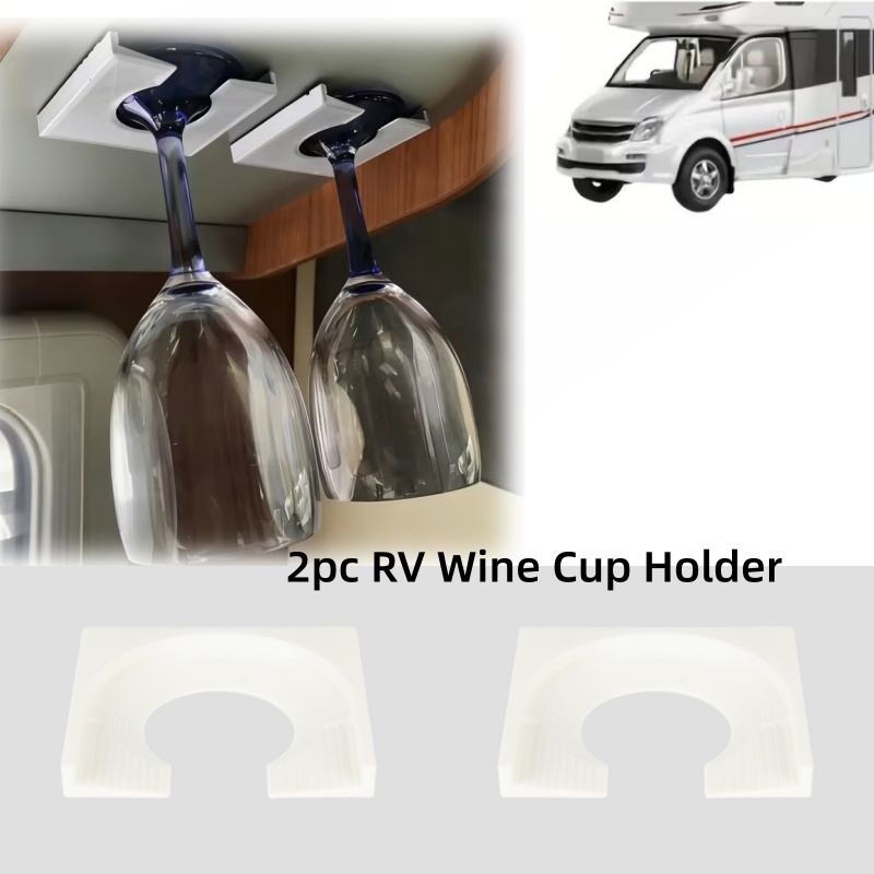 Wine & Beer Hydrometer - 2pc RV Campervan Wine Cup Holder