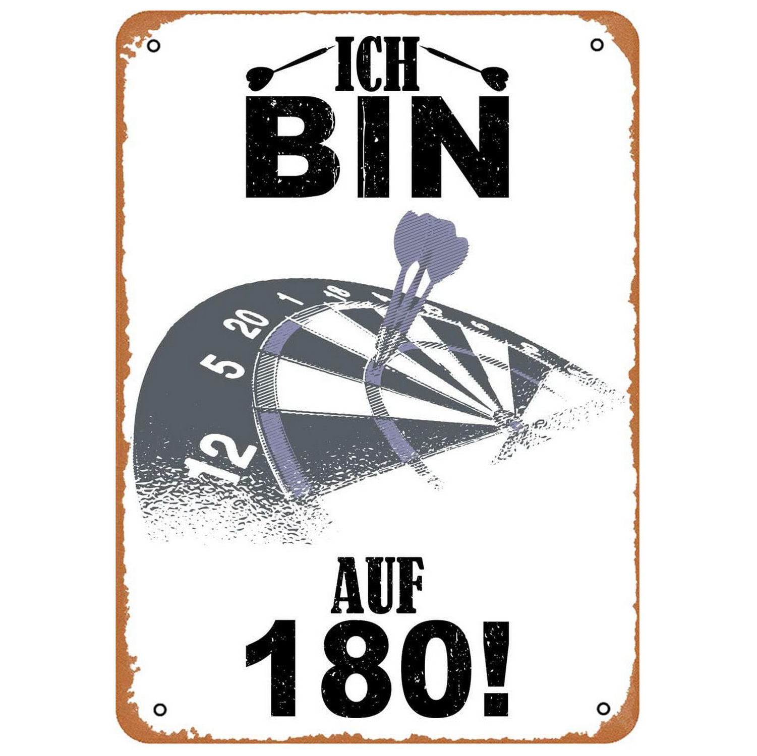 Vintage Darts & Beer Tin Sign, - Wine Tag Label ulasan dan harga