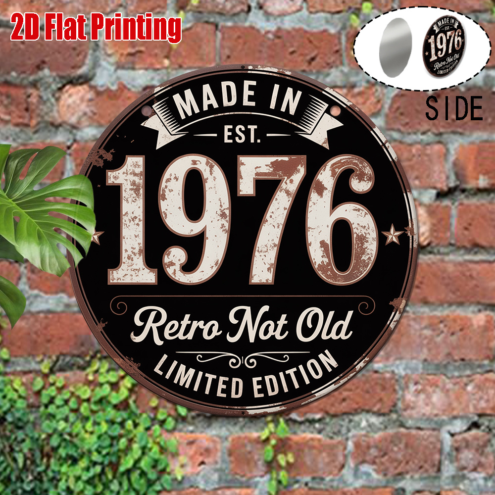 2D Flat, 1pc 1976 Vintage Meta - Wine Tag Label ulasan dan harga