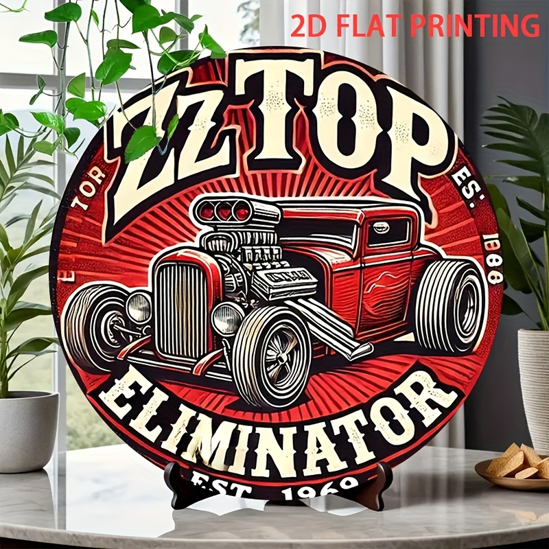 2D Flat, 1pc ZZ Top Eliminator - Wine Tag Label ulasan dan harga