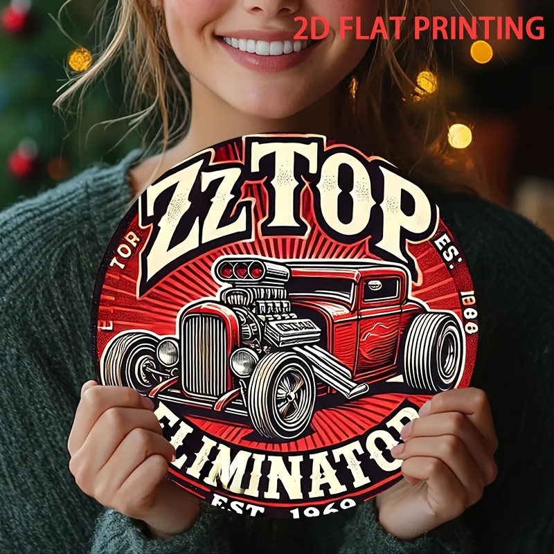 2D Flat, 1pc ZZ Top Eliminator - Wine Tag Label ulasan dan harga