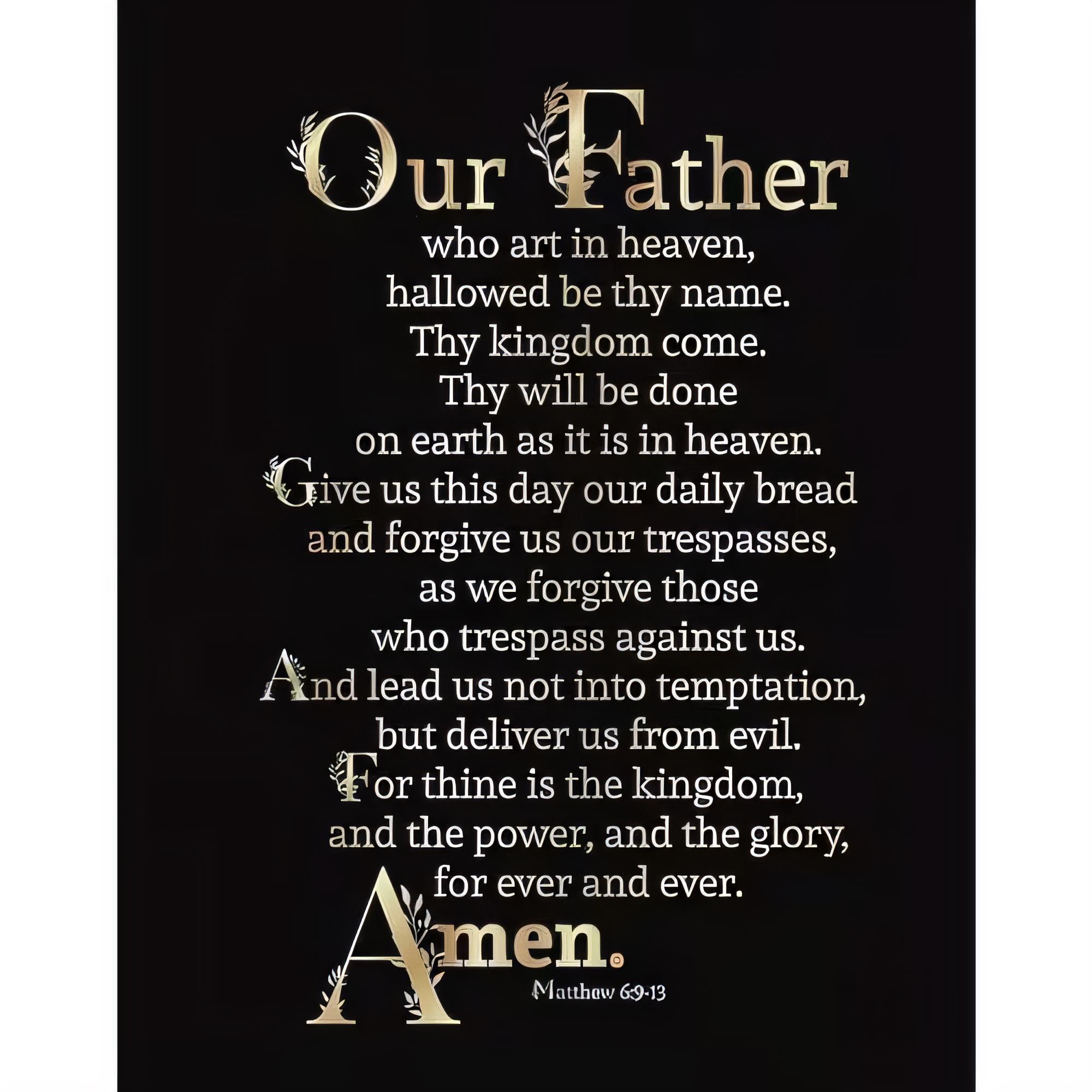 Tin Sign Our Father Who Art in - Wine Tag Label ulasan dan harga