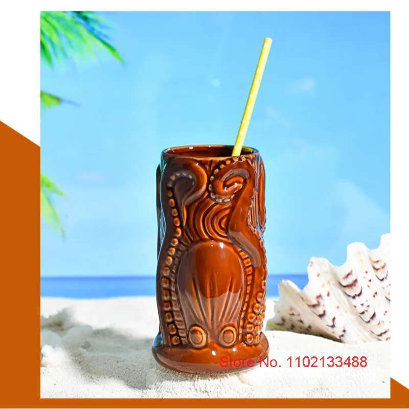 TIKI Bar Cocktail Cup Hawaii T - Wine Beer Indian ulasan dan harga